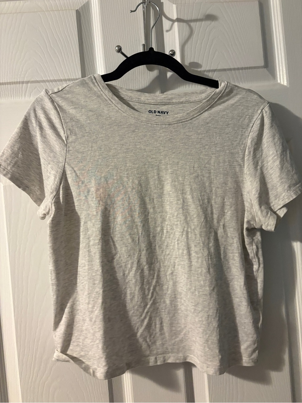 Old Navy Light Heather Gray Short Sleeve Crew Tee